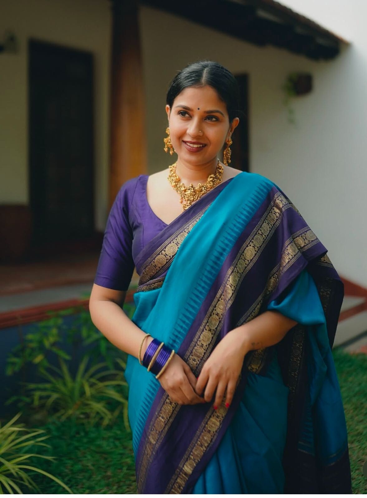 Indian Cotton Silk Saree With Unstitched Blouse Piece Festive Party Wear Sari