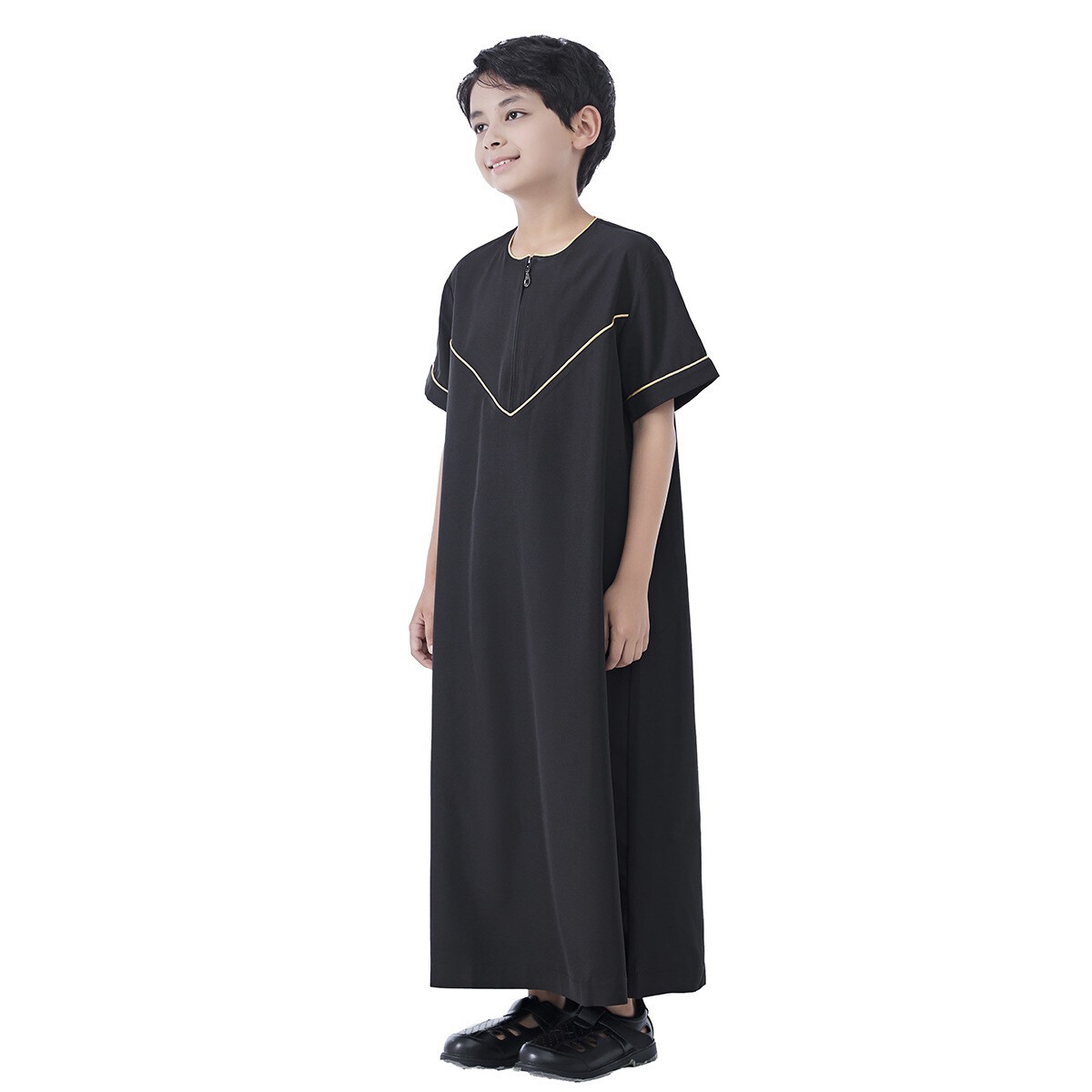 Islamic Kids Boys Abaya Thoub Thobe Kaftan Jubba Thawb Daffah Dishdasha Ramadan