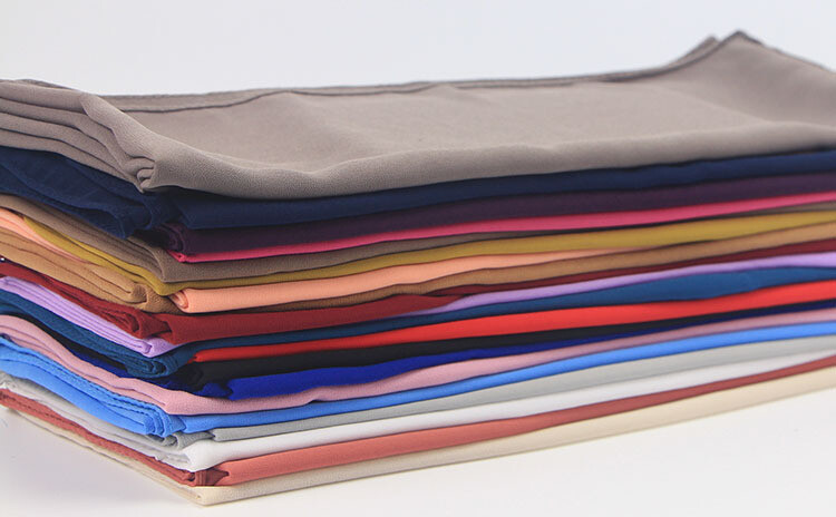 Women Girls Plain Chiffon Hijab Scarf Shawl Scarf Head Scarves Head Wrap Islamic