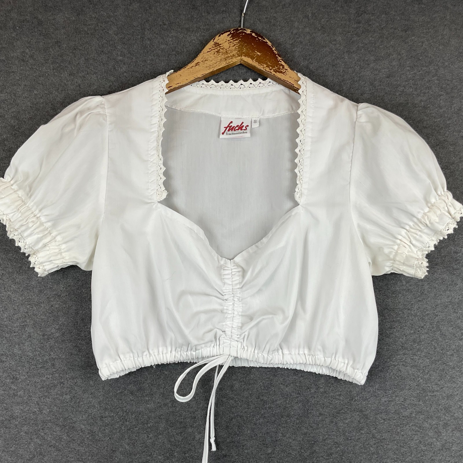 Dirndl Blouse Germany Bavarian Top Trachten Octoberfest Folk Festival Size S