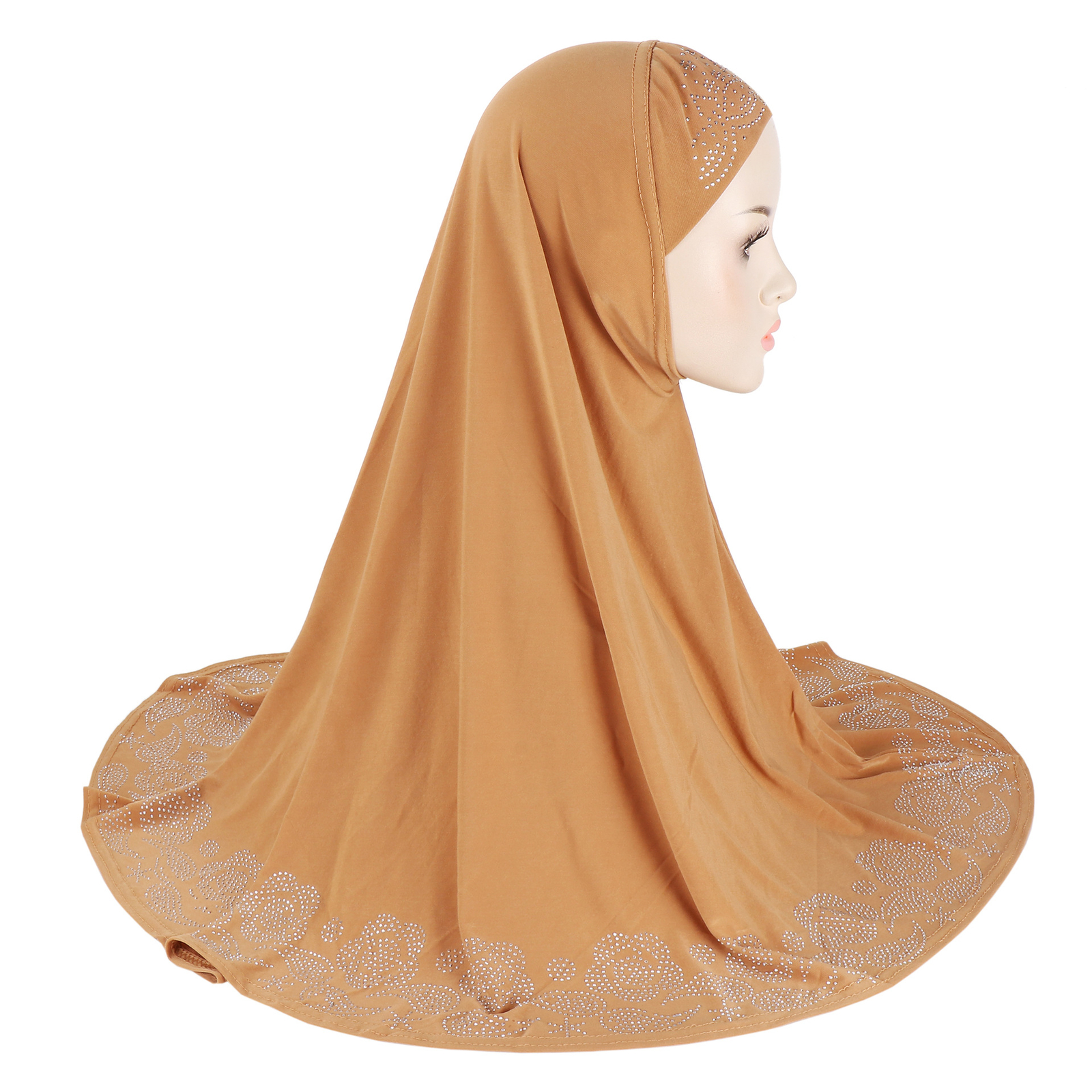 Women Hijab Muslim Rhinestone Instant Scarf Headties Turban Shawls Arab Shayla