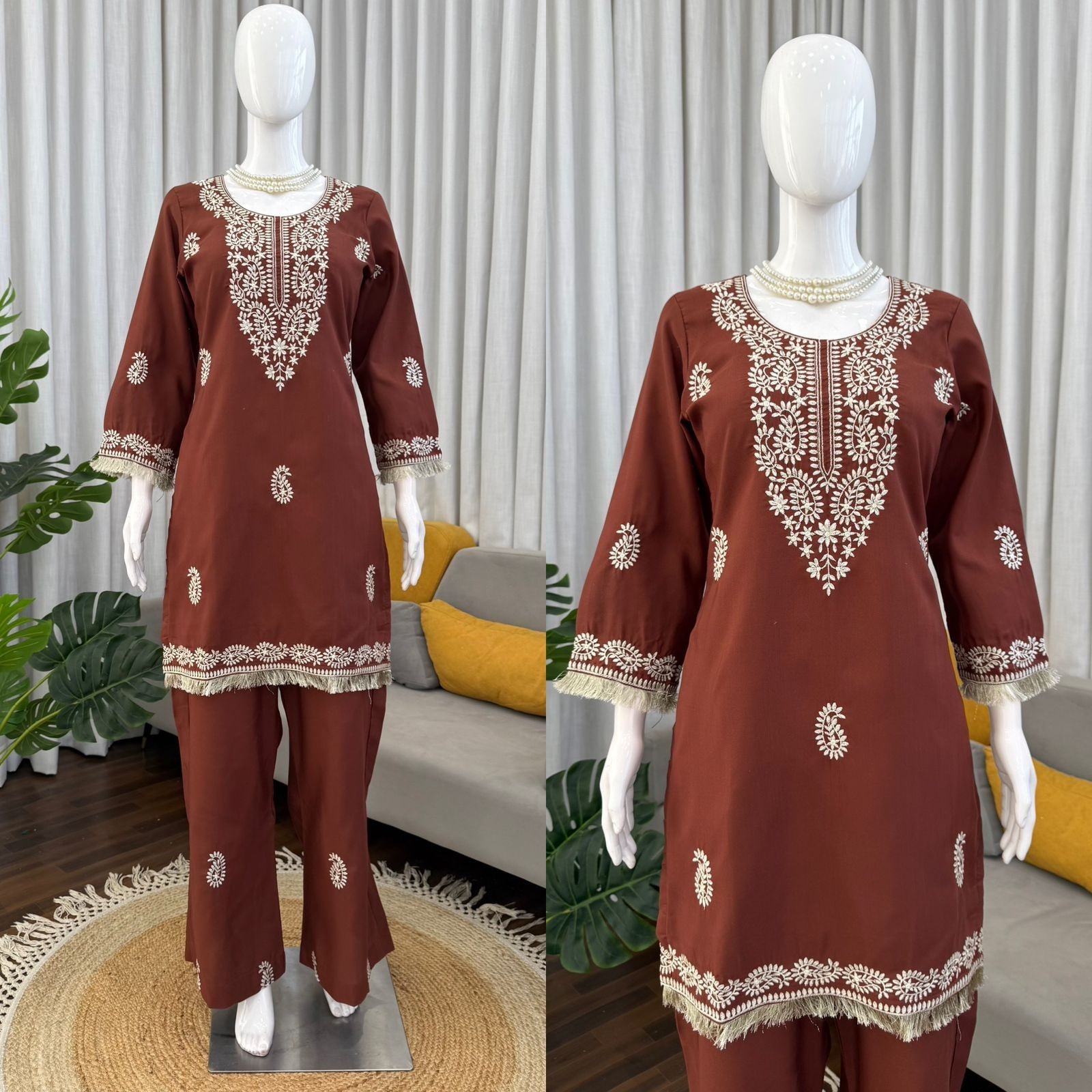 Indian Designer Salwar Kameez, Readymade Party/Ethnic CHINON silk gift for her