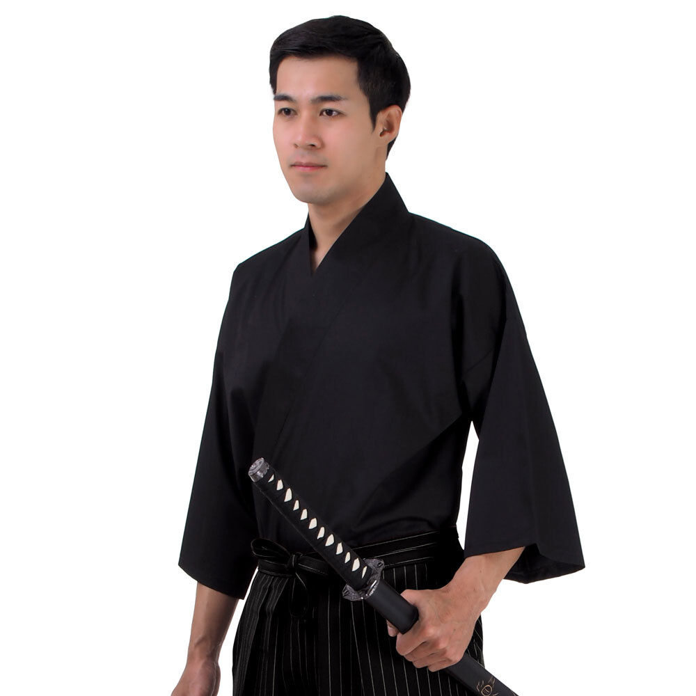 Japanese Samurai Kimono Set Kendo Gi Hakama Pants Haori Jacket Cosplay Costume