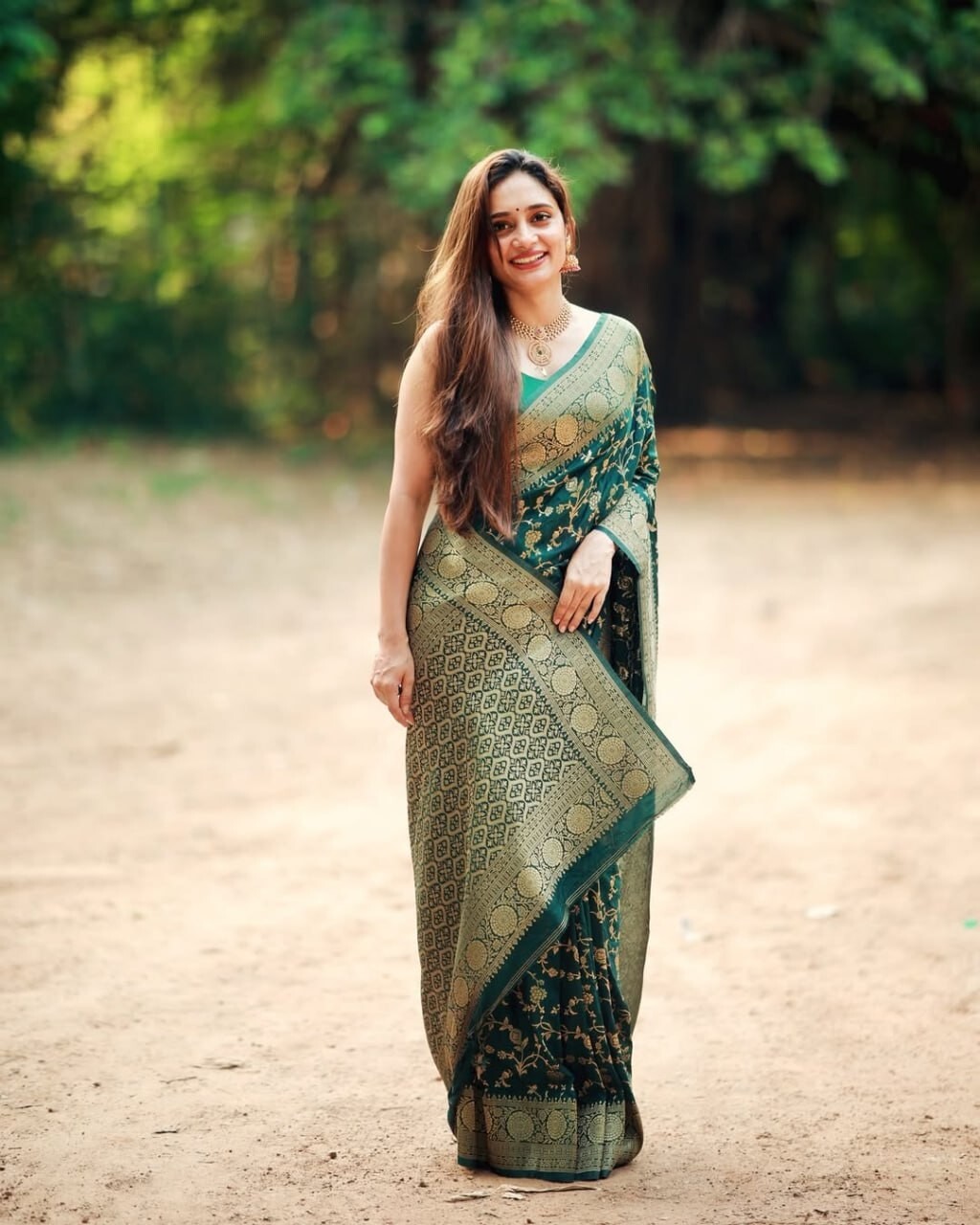 Designer Sari Bollywood Bridal Silk Saree Blouse South Indian Wedding Ready made