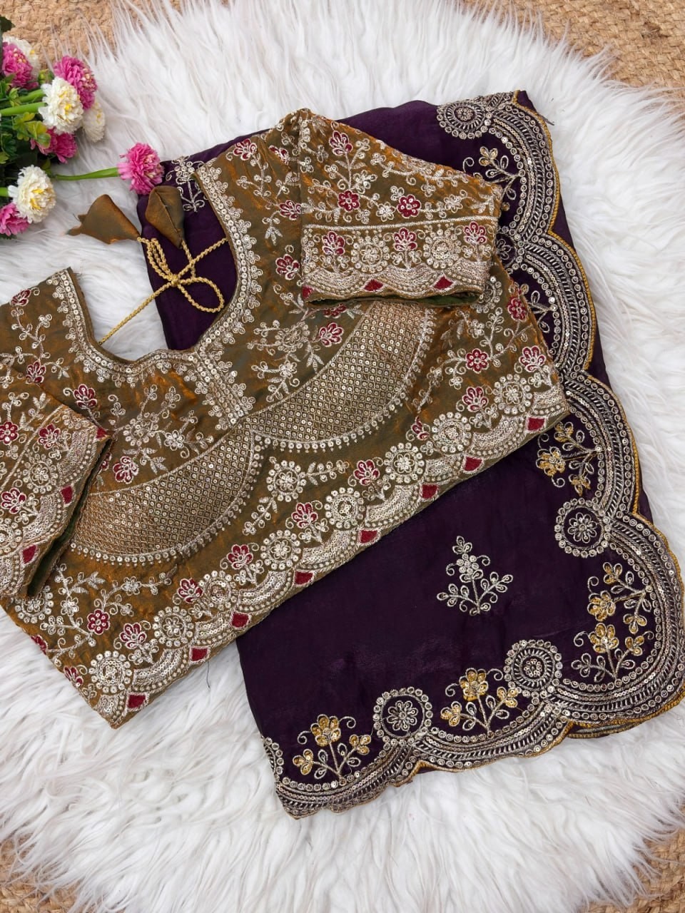 Saree Blouse Bollywood Party Wear Indian Pakistani New Sari Wedding Designer