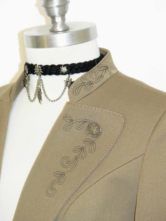BROWN WOOL German Equestrian Over Coat JACKET 42 10 M