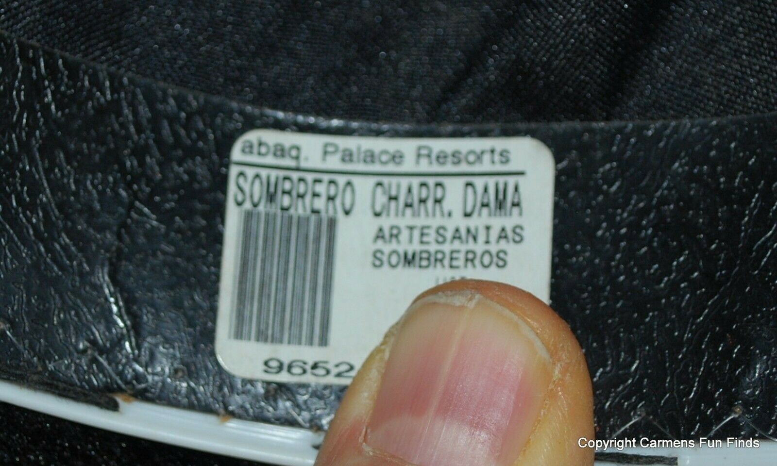 Luna Child’s Mexican Sombrero Black with Gold Trim 2001 nice