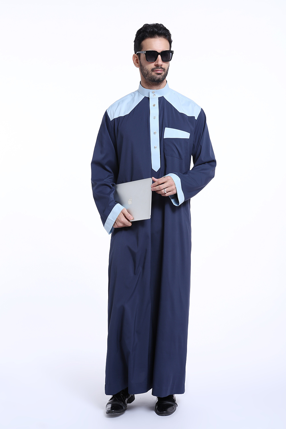 Islamic Kaftan Mens Robes Saudi Dubai Muslim Jubba Prayer Thobe Arabic Dishdasha