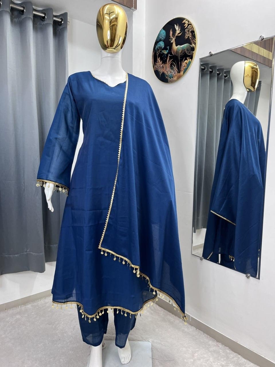 GOWN PLAZZO PAKISTANI INDIAN WEDDING PARTY WEAR DRESS BOLLYWOOD SUIT NEW