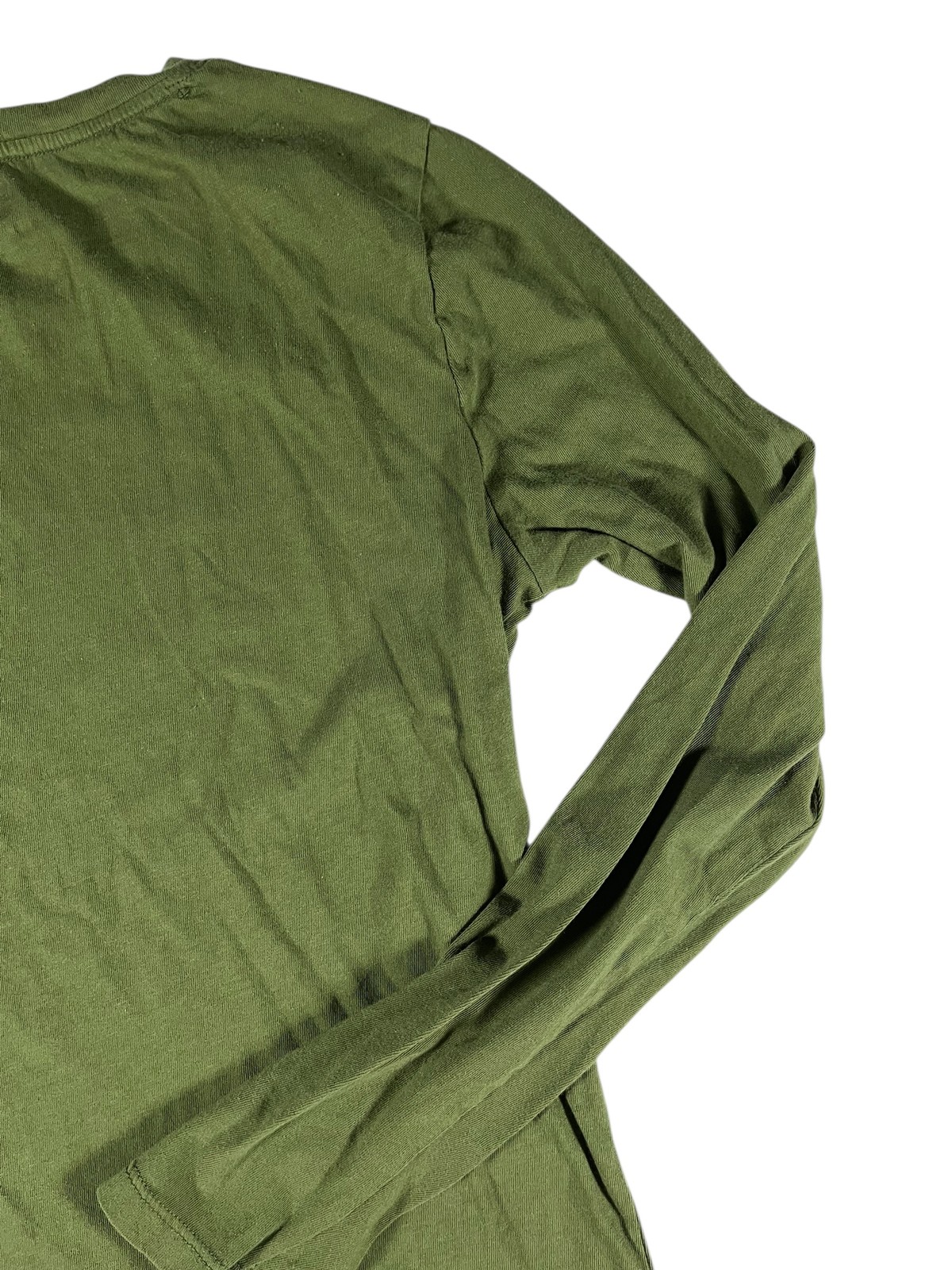 Time and Tru Women’s Green Long Sleeve Crew Neck T-Shirt Size S 100% Cotton
