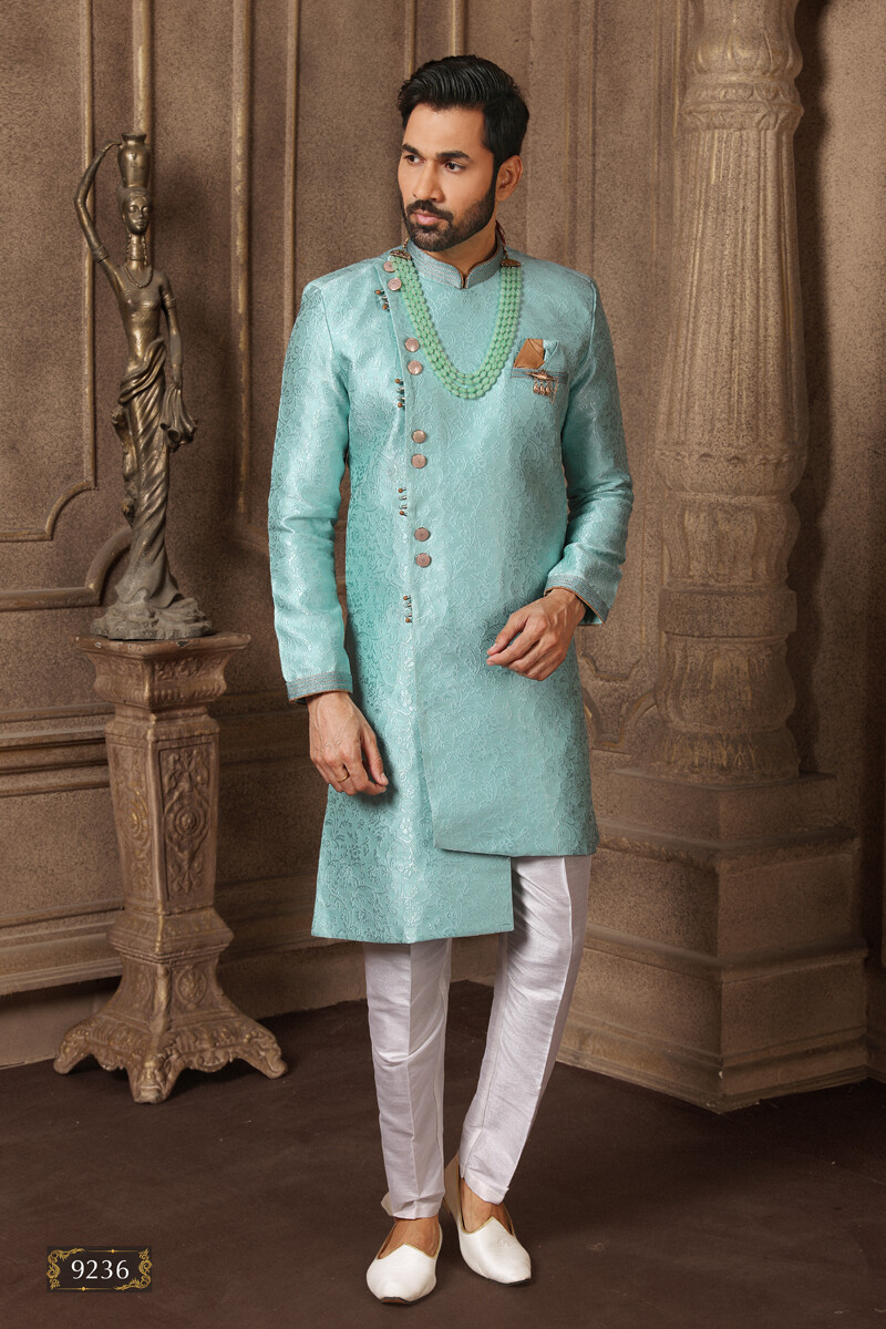 Indian Mens Wedding Wear Designer Traditional Bollywood Wear Semi Indo Western