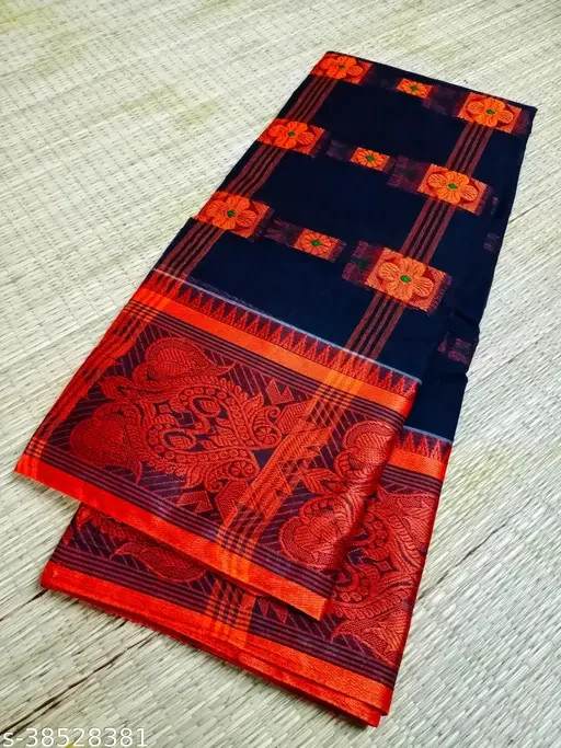 Women’s Pure Cotton Tant saree Without Blouse