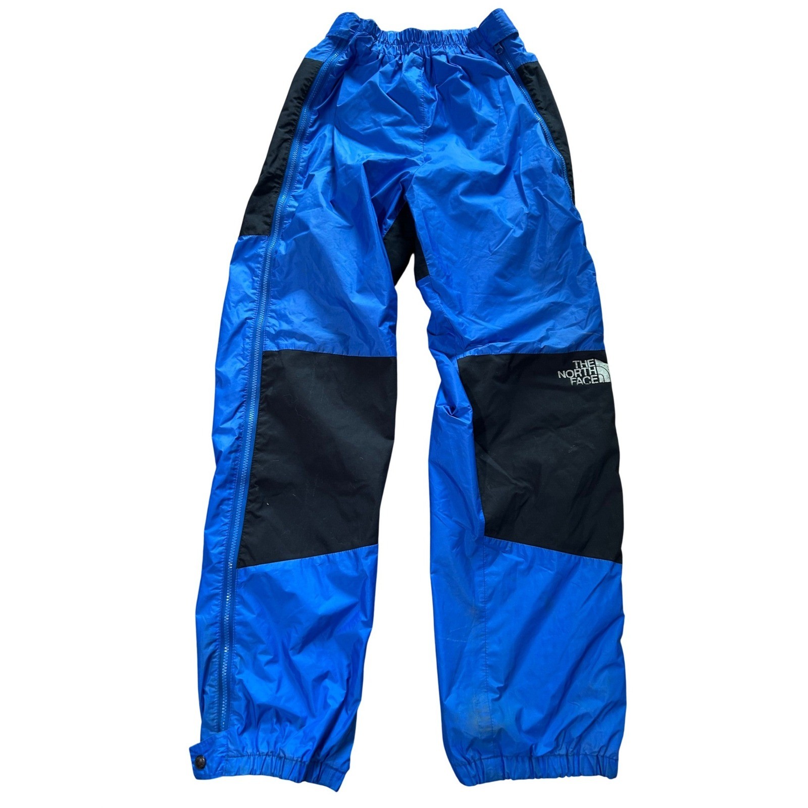 The North Face Vintage Gore-Tex Rain Pants Blue Black Colorblock Womens Small