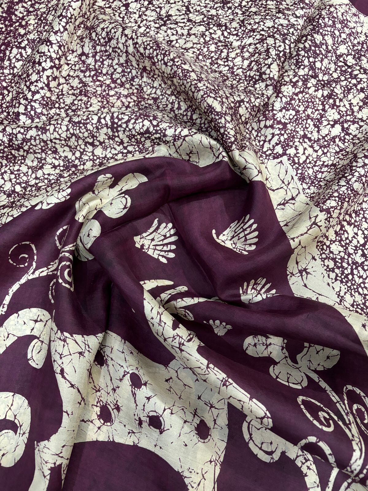 100% Pure Silk Saree | Recycled Indian Sari Fabric | Craft Dress Material SS1713