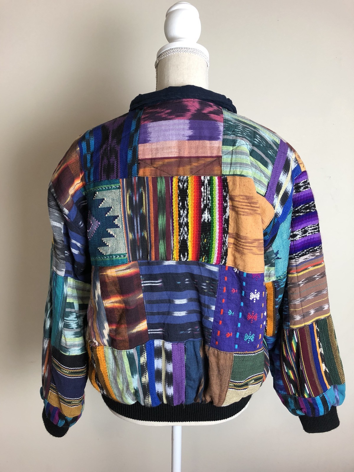 1950s Mayan Textile Patchwork Chi Chi Jacket Tres Reyes Small/Medium