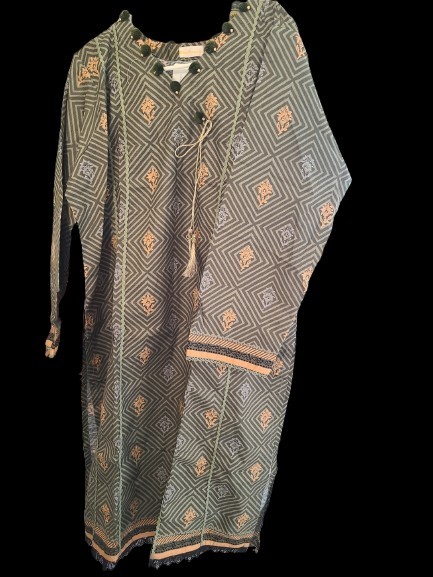 Gul Ahmed Olive Cotton Salwar Kameez XL 3 Piece Set for Women nwt kurti