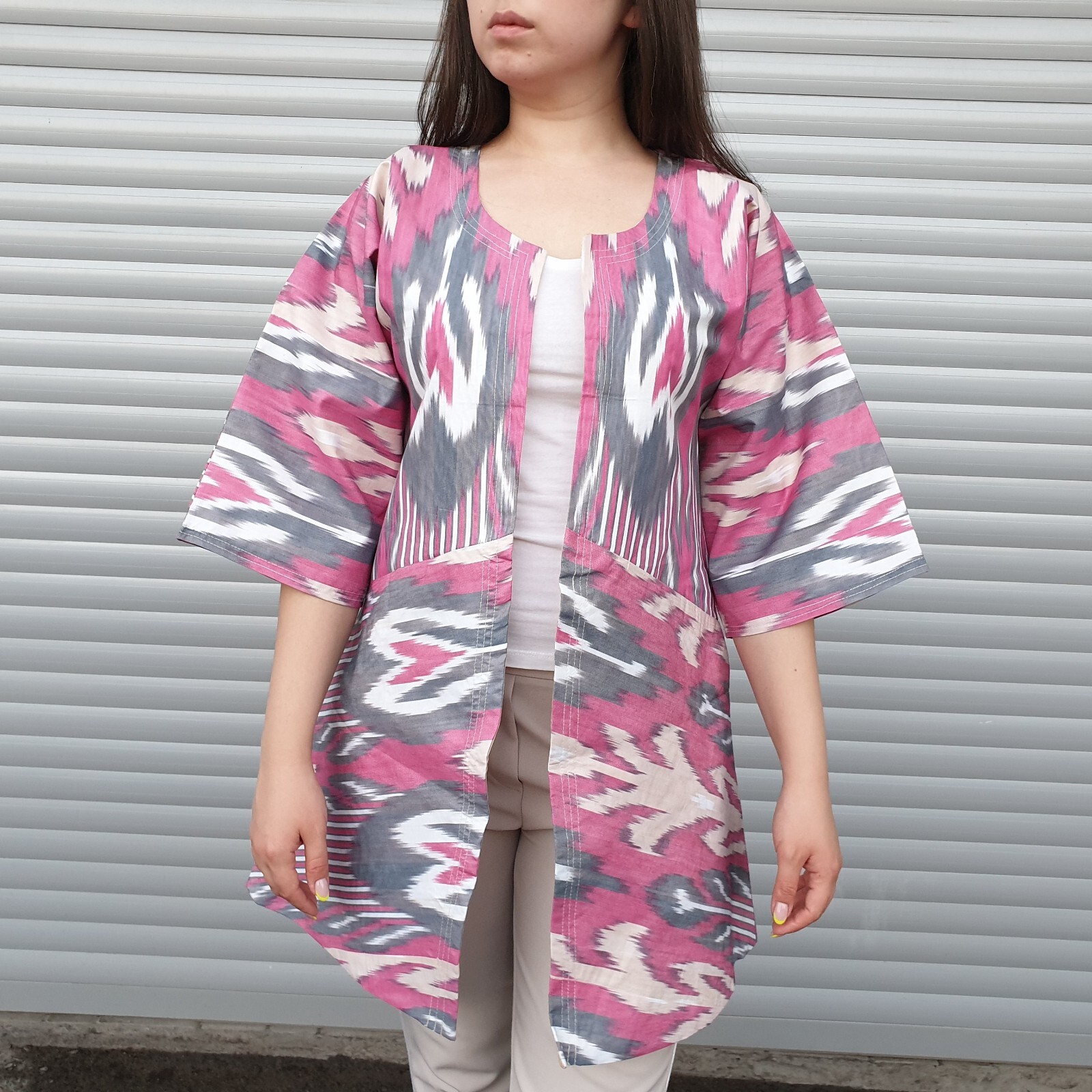 Organic Ikat Robe from Uzbekistan – Naturally Beautiful and Sustainable