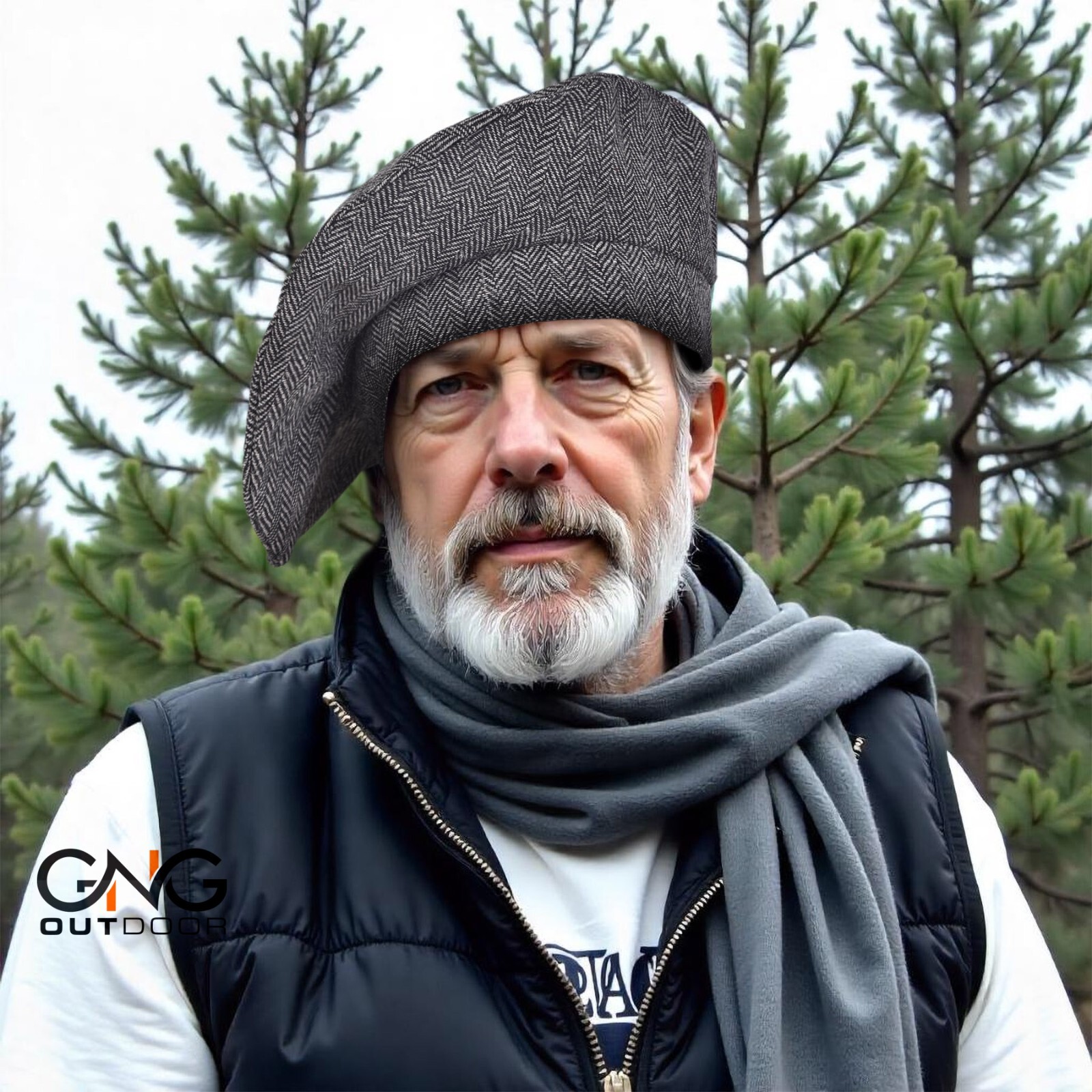 Men’s Tweed Scot Bonnet Tam Hat Traditional Kilt Beret hat Available in 4 Colors