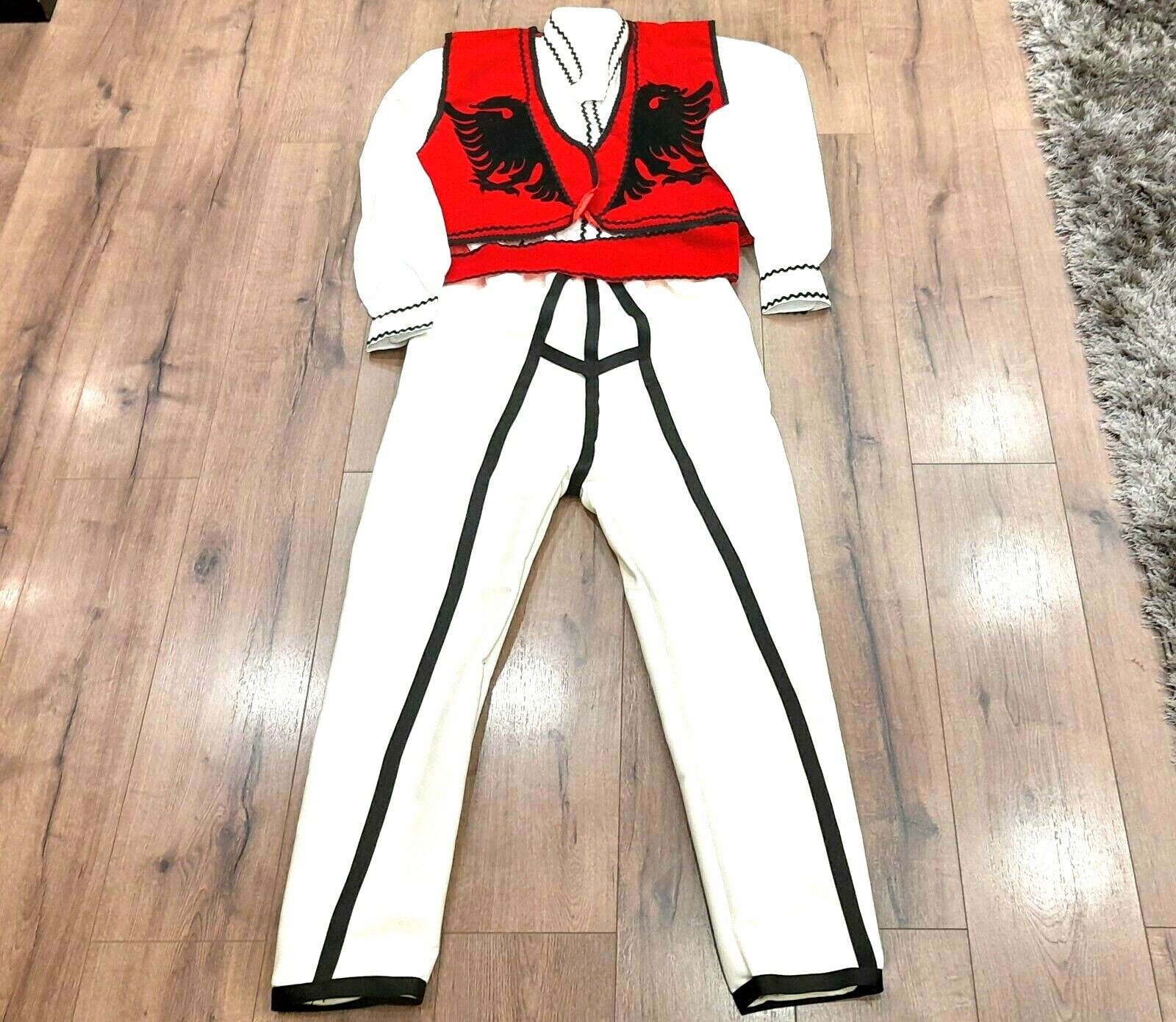 NEW ALBANIAN TRADITIONAL FOLK POPULAR COSTUME BOYS TEEN MEN SIZE XL ADULTS #29