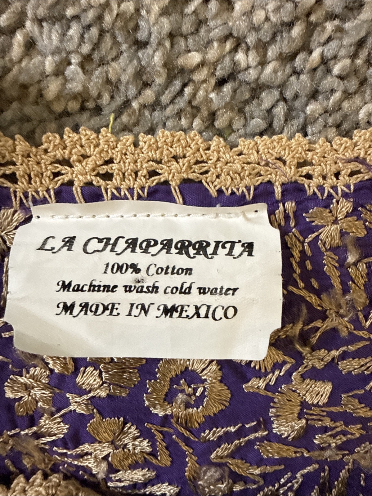 San Antonio Oaxaca Mexican Dress Hand Embroidered Silk Threads