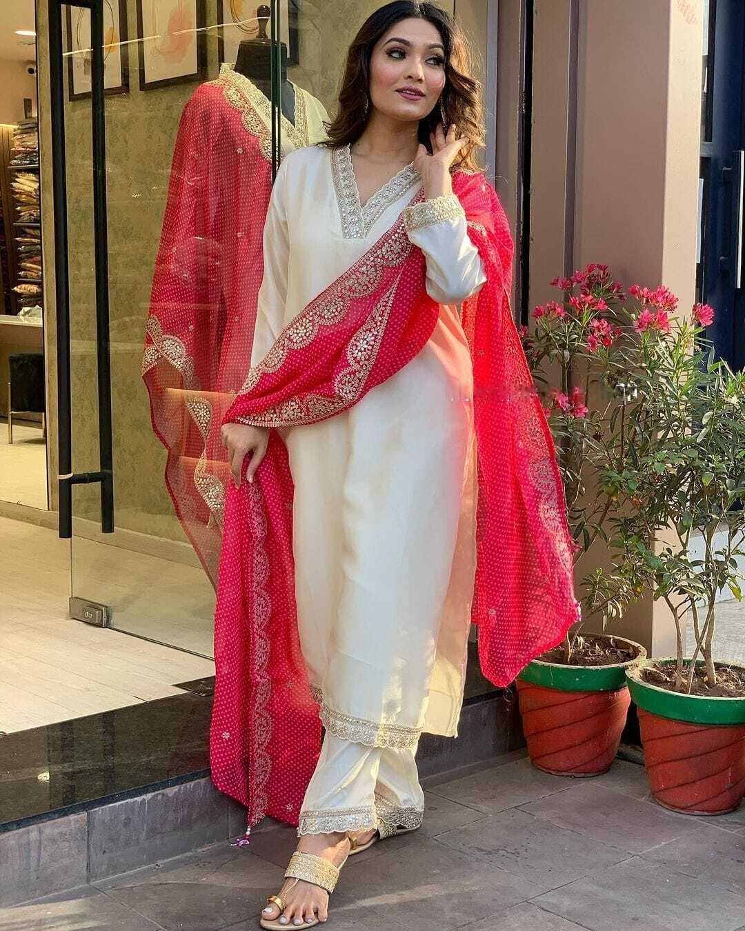 Bollywood Salwar Suit Kurti Indian Women Designer Kurta Pant Dupatta Set Dress