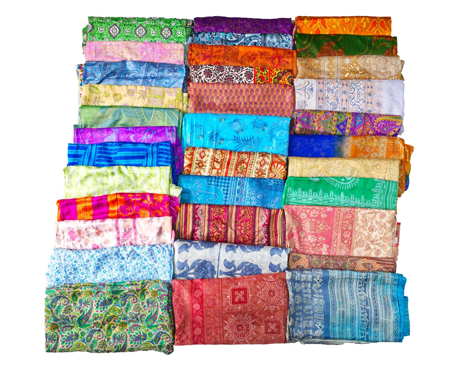 Old Wholesale Lot 50 Pattern Party Wear 100% Pure Silk Saree Vintage Sari 5 Yard