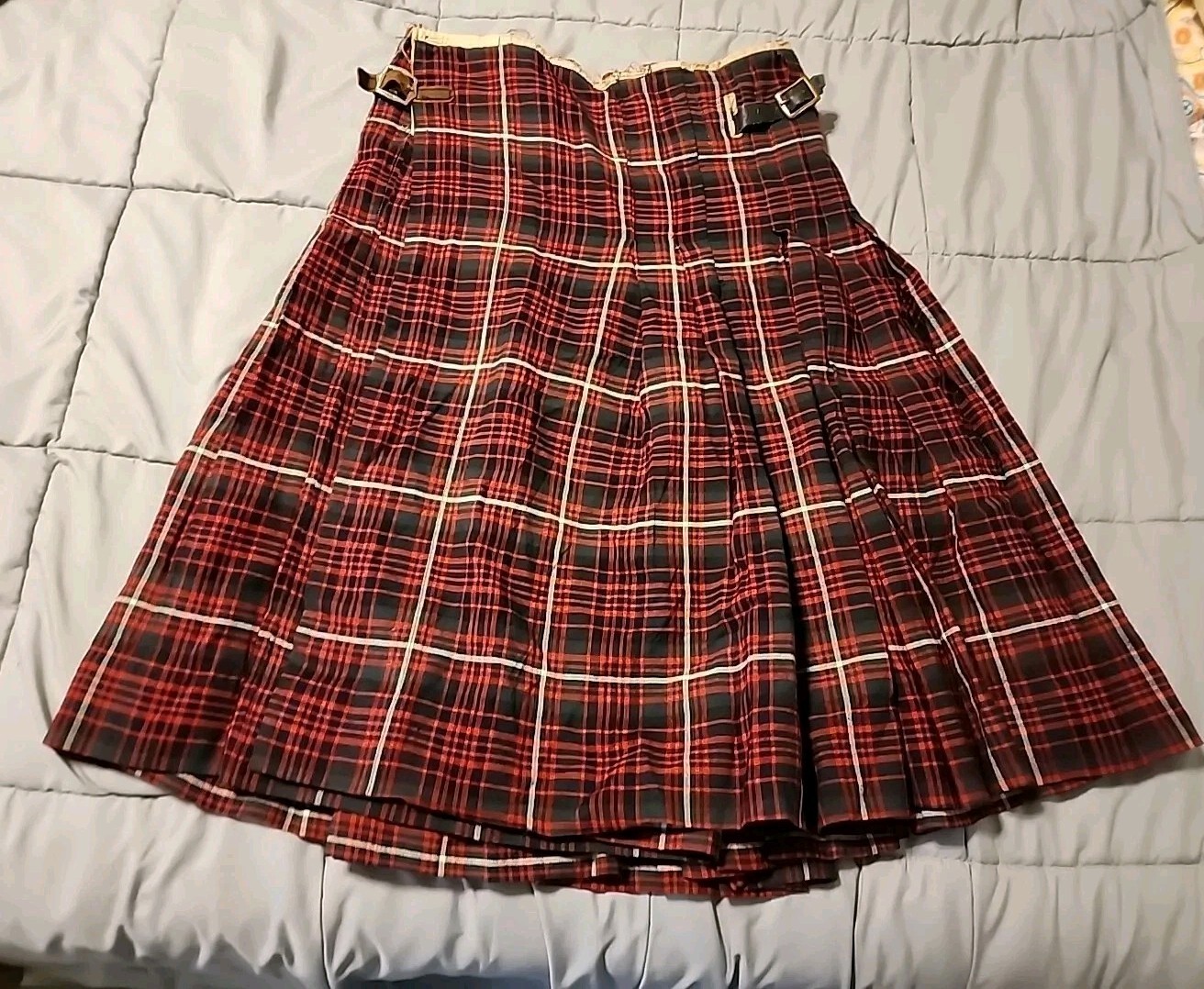 Vintage 60’s Broadway N.Y. Show/Play Kilt Handmade Leather Straps Brown/Black