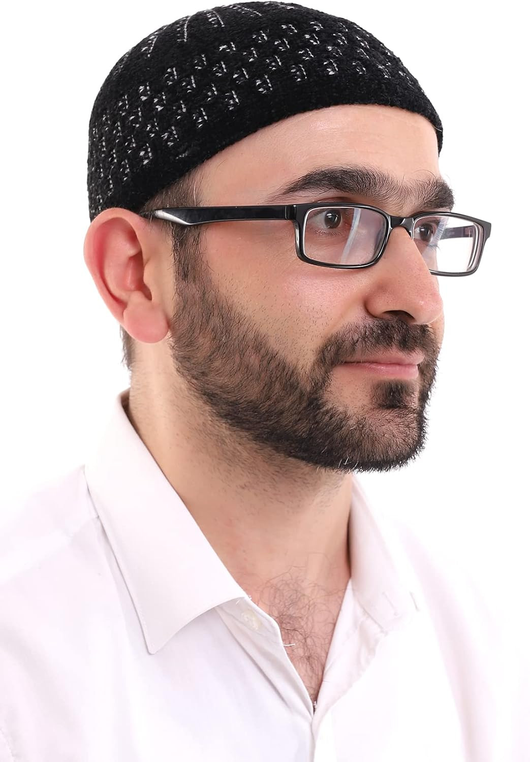 Turkish Muslim Winter Velvet Kufi Hats for Men, Taqiya, Takke, Peci, Islamic Cap