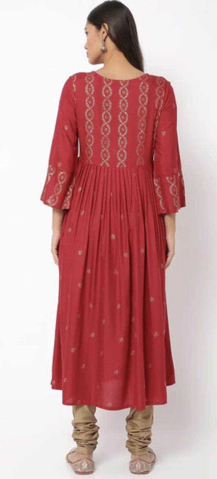 excellent rayon/cotton material Kurti indian/pakistani regular wear A-line Kurti