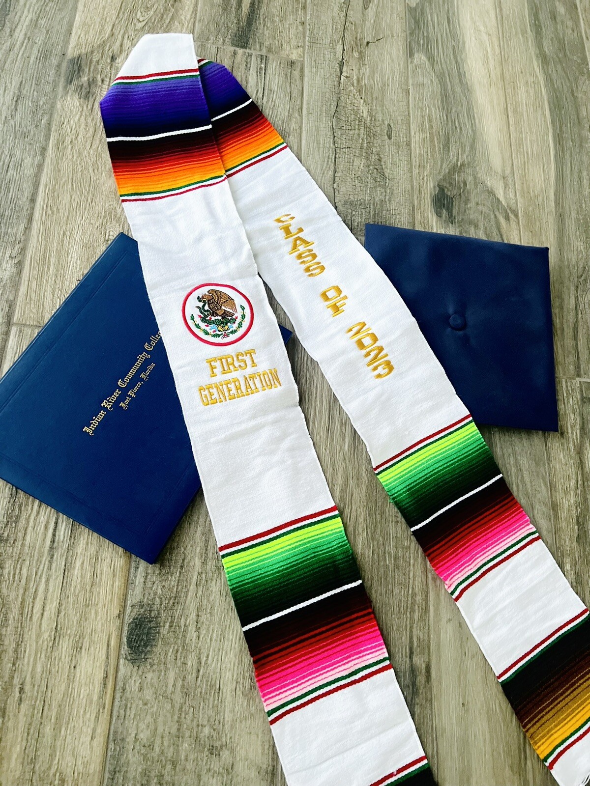 Mexican zarape graduation sash class of 2023 sarape stole grad Estola Sashes