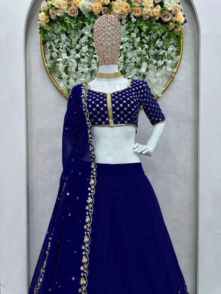 DESIGNER LEHENGA CHOLI INDIAN BOLLYWOOD WEDDING PARTY PAKISTANI WEAR READYMADE