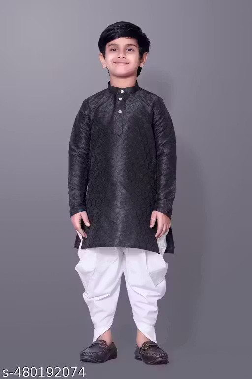 Boy Kurta and Pajama set– Ethnic Wedding Festive Wear, Kids Boys Kurta Dhoti set