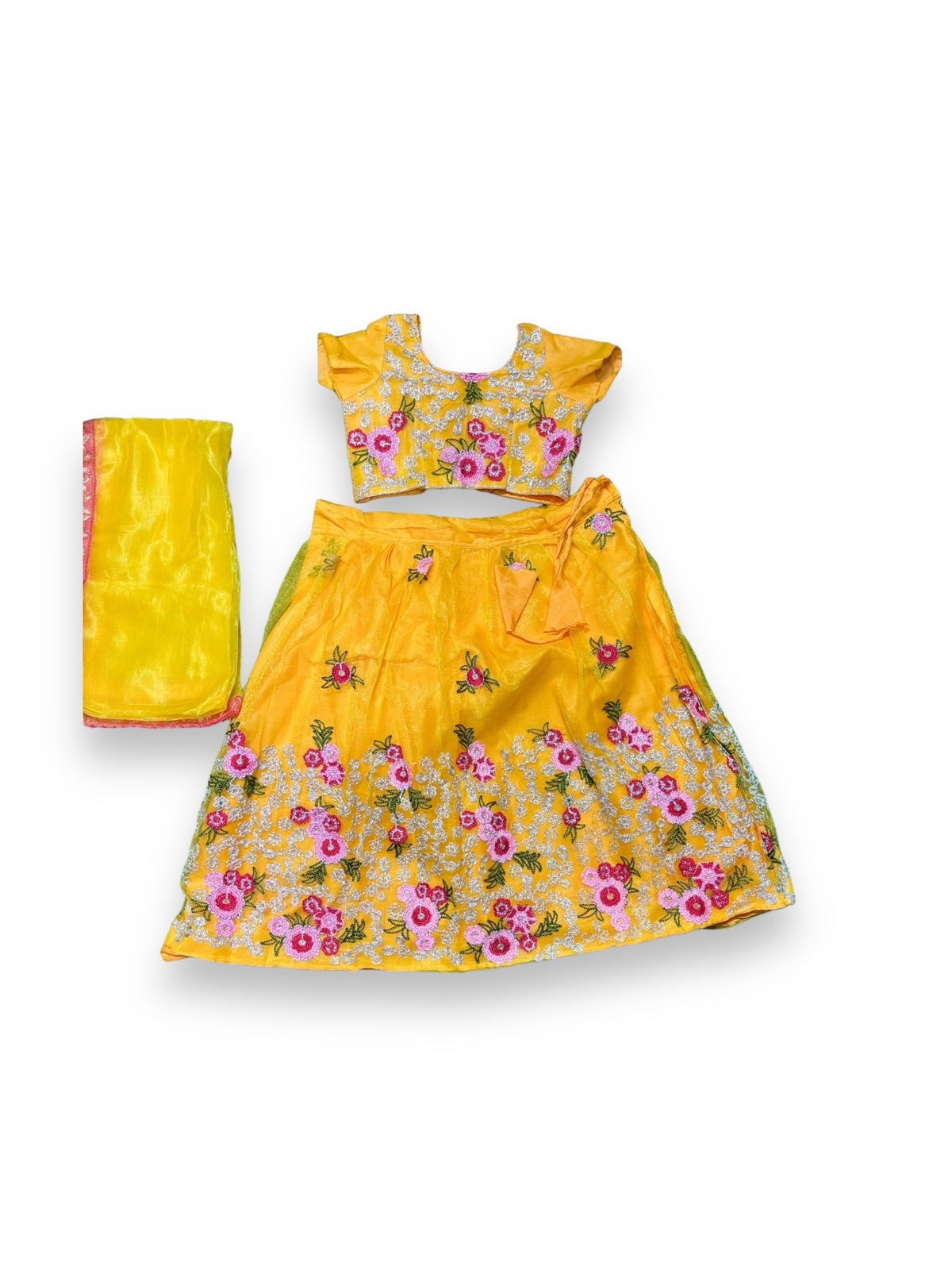 Traditional Girls Lehenga Choli Set – Ethnic Wear for Kids-029