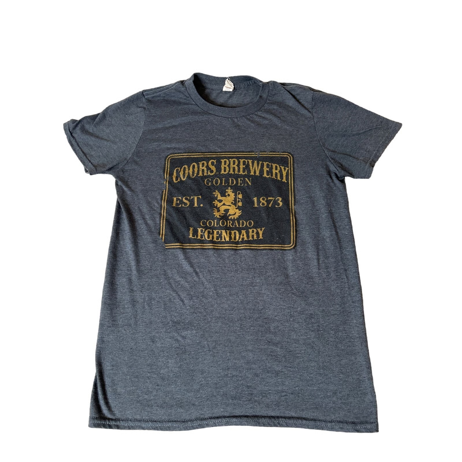 Women’s T-shirt Coors Brewery gray graphic Tee SZ SM