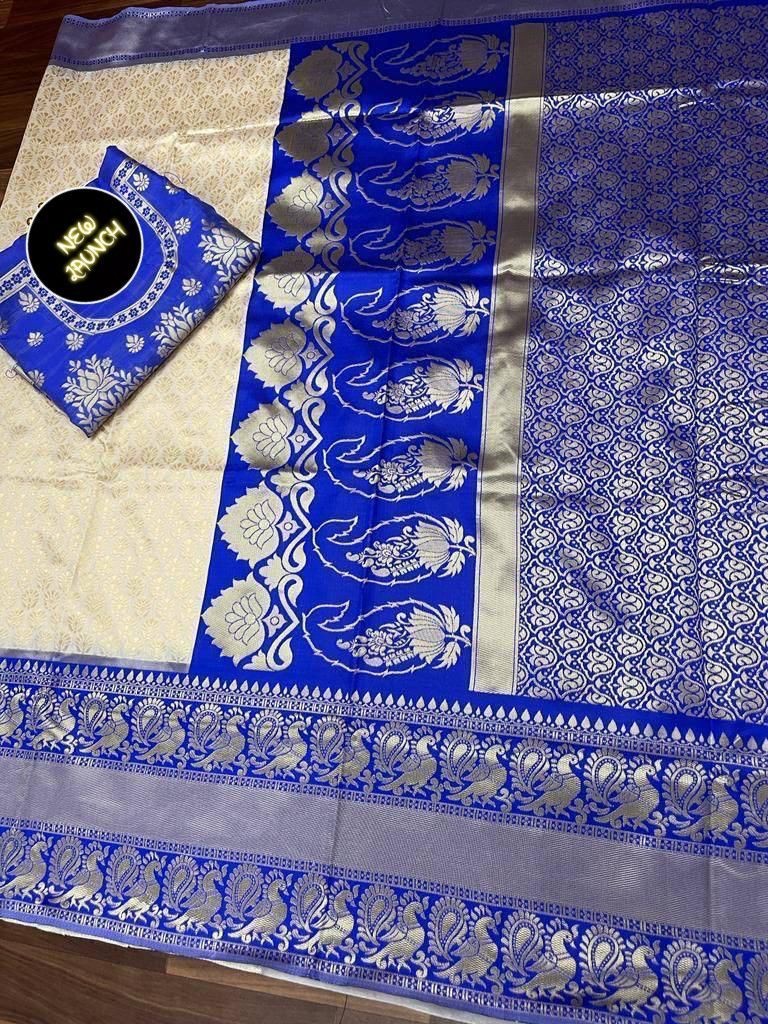 Bollywood Lichi Silk Saree Rich Pallu All Over Jacquard Weaving Party Wear Sari