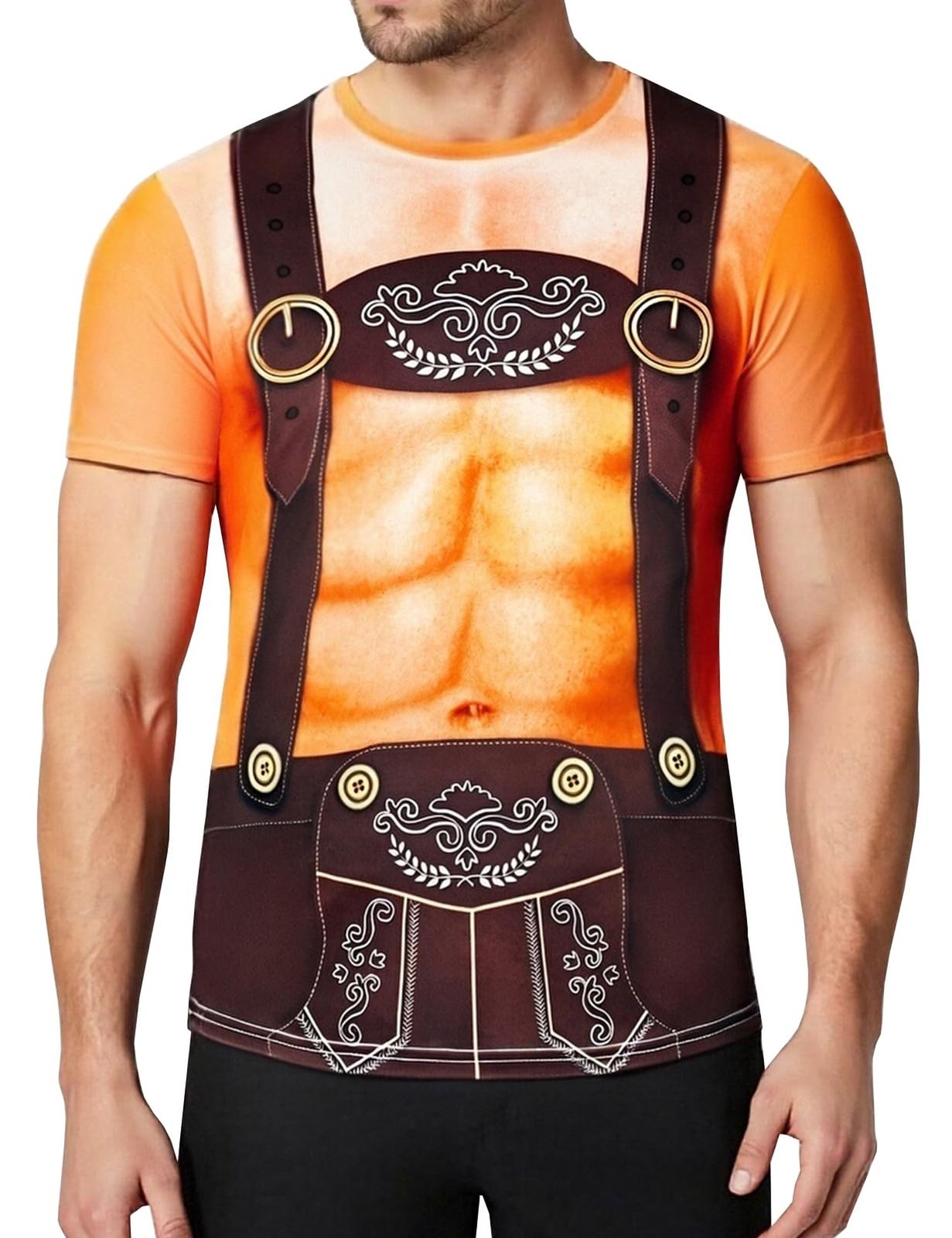 Men’s Oktoberfest Lederhosen German Bavarian Beer October Festival T-Shirts O…