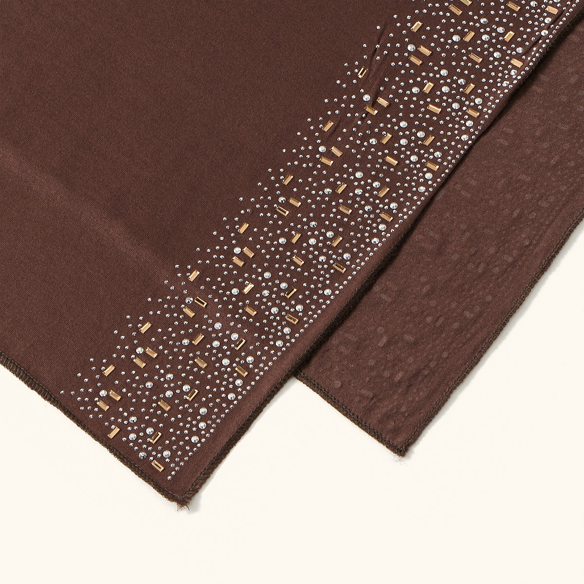 Dubai Women Hijab Shawl Long Scarf Elegant Malaysia Solid Color Diamond Scarves