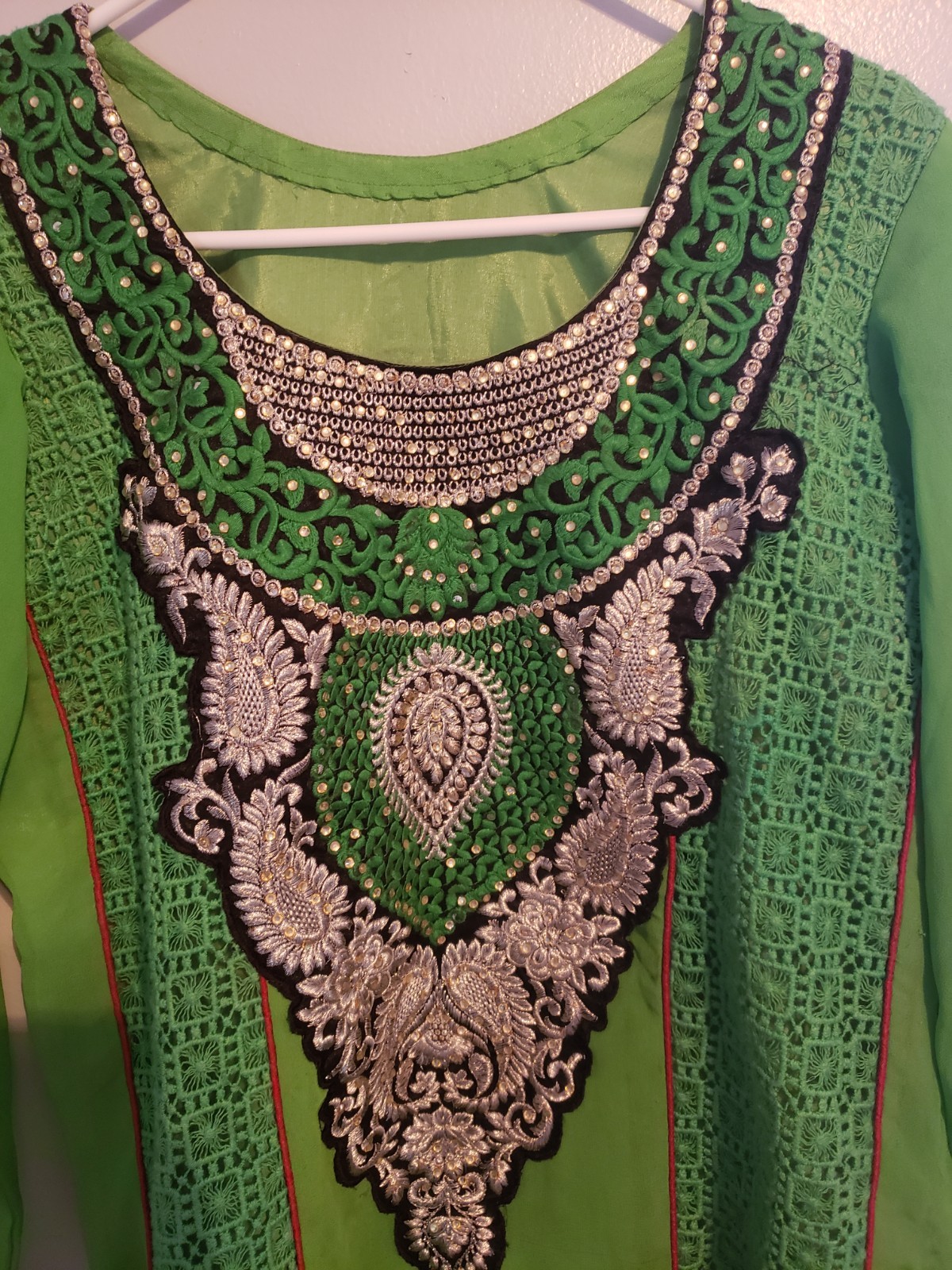 Green Georgette Indian Salwar Kameez Party Wear