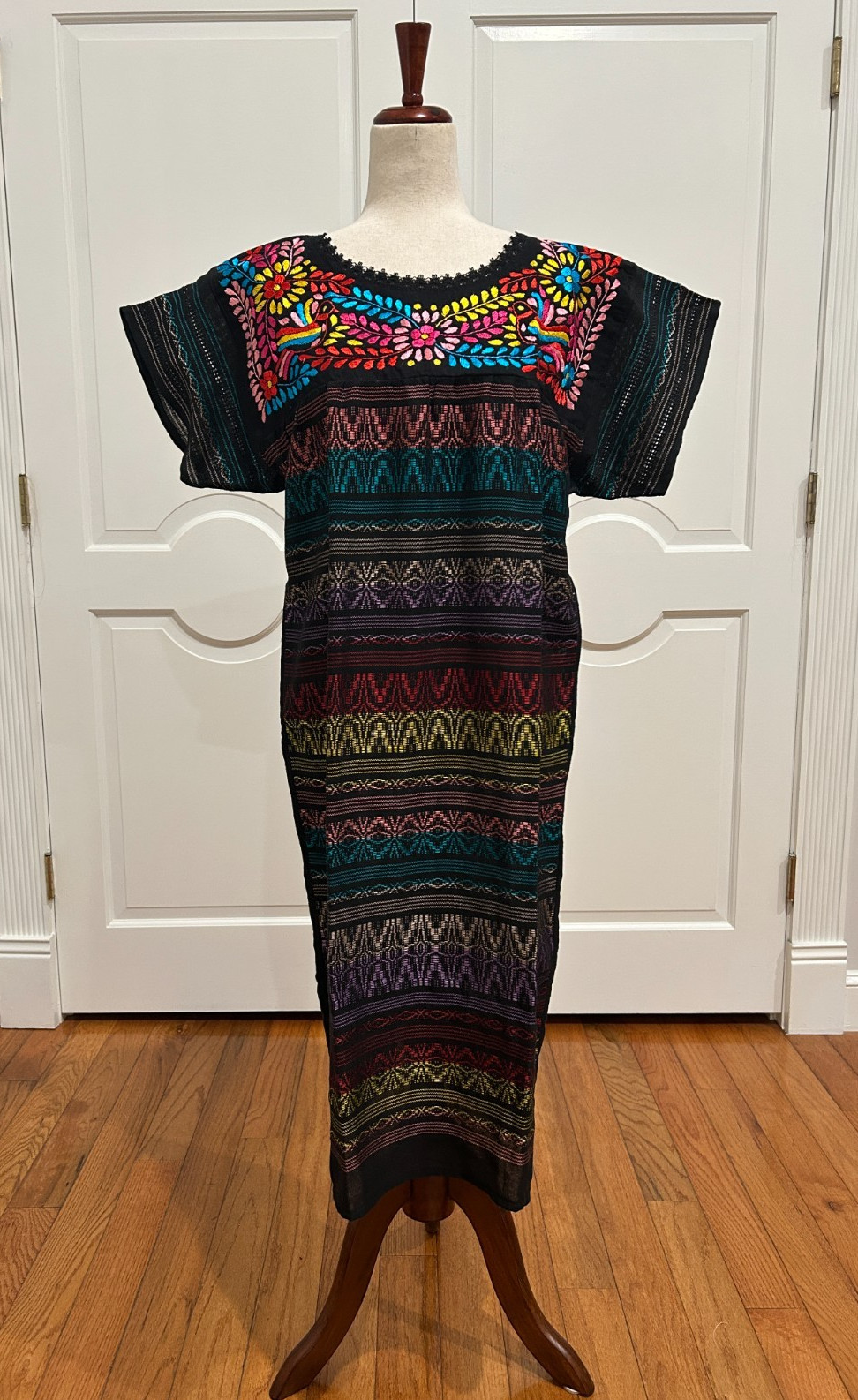 Paloma Embroidered Tunic/Dress, Hand Loom Fabric.
