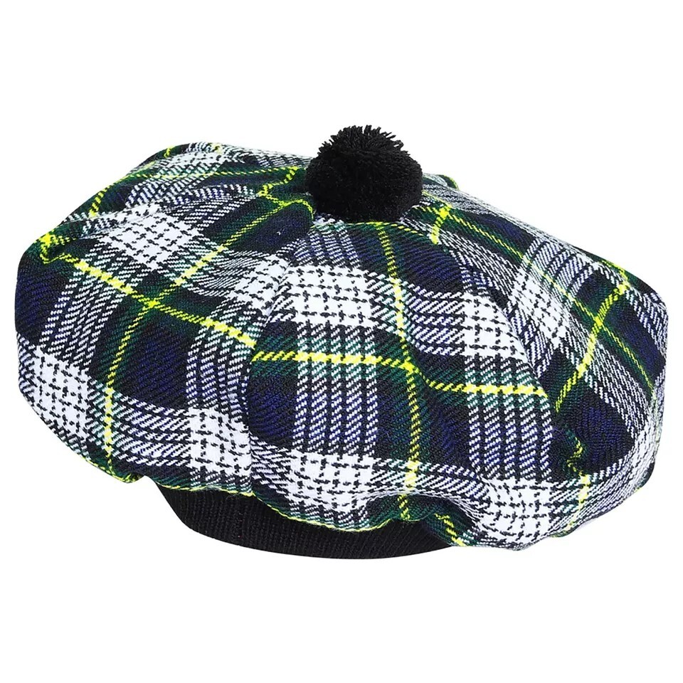 Men’s Dress Gordon TAM o’ SHANTER Bonnet Beret Balmorals Tartan Tammy Hat