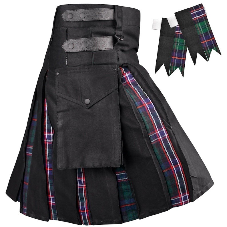 H HIGHLAND REDSTONE Men’s Hybrid Utility Kilt Scottish National Size 46-48