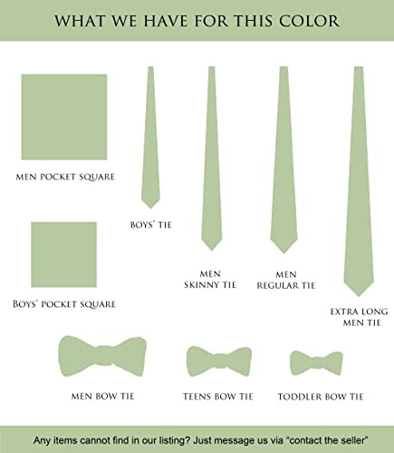 Pre-Tied Bow Ties, Formal Solid M – (6-18 yrs., schoolers, teens) 23 Sage Green