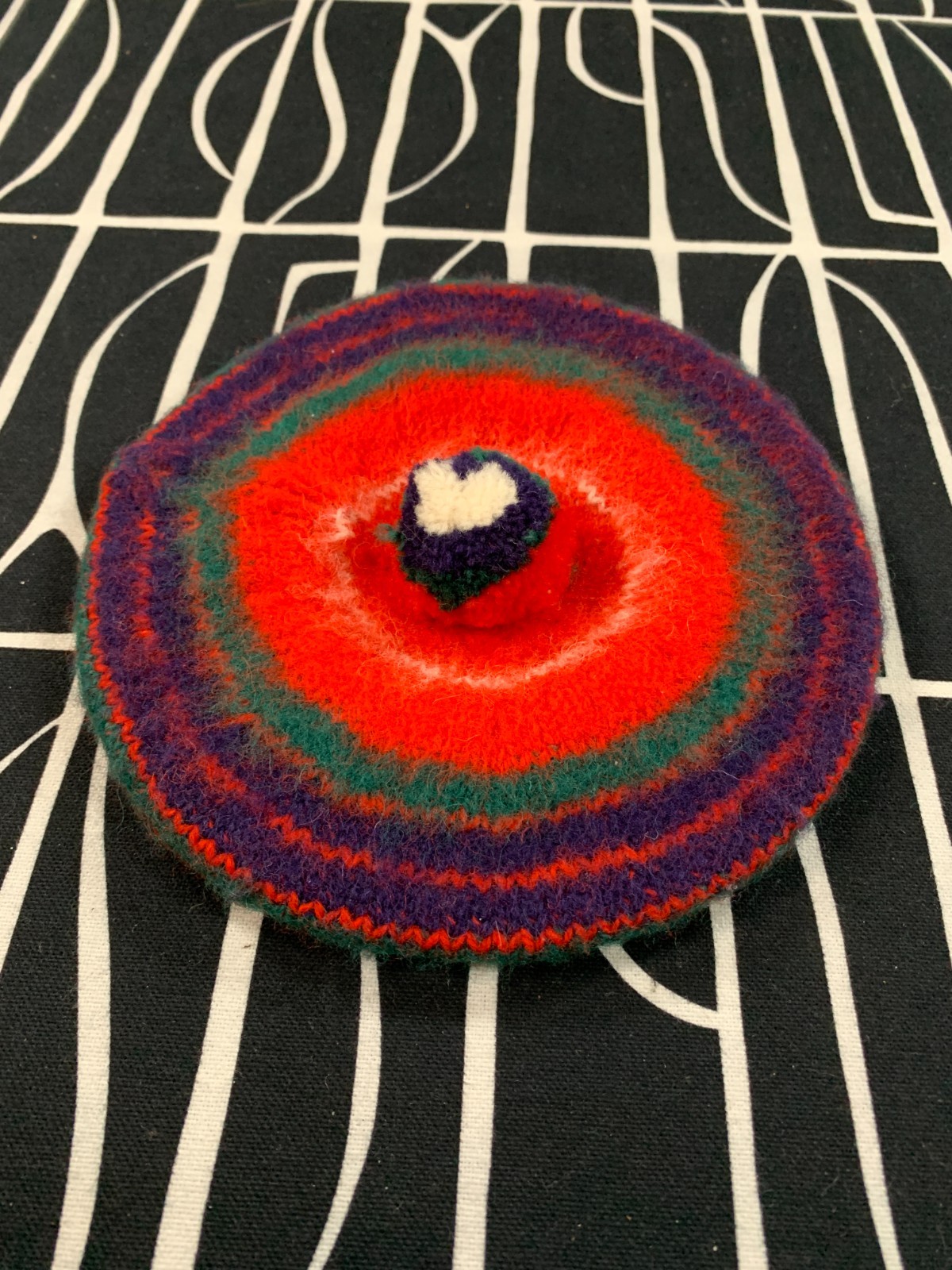 Vtg Kids FRASER Tam o’ Shatner Beret 100% Wool Hat Bonnet Scotland Outlander