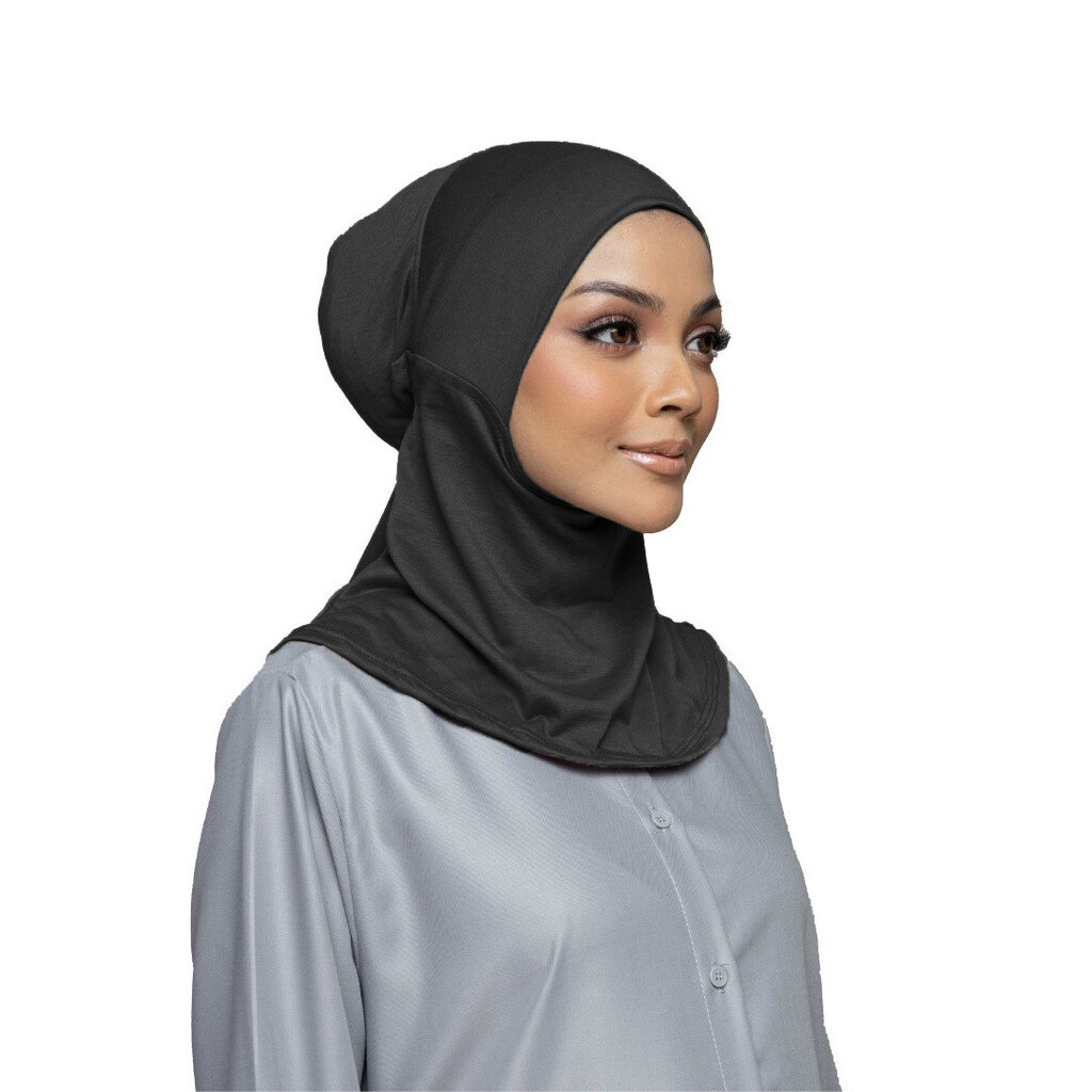 Women Wear Directly Instant Hijab Arab Plain Color Turban Islamic Head Scarf