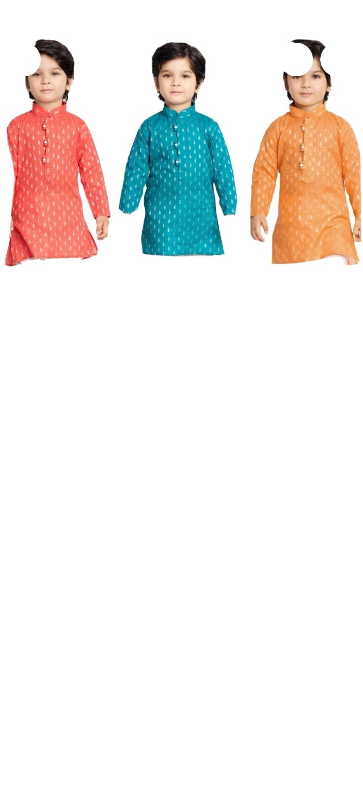Special Eid Offer boy Banarsi Brocade Jacquard Kurta And Pajama Size 8 to 9 Ora