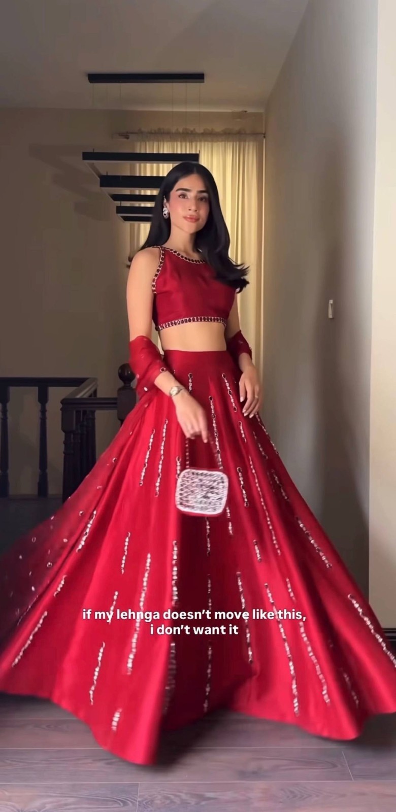 Women’s Traditional Lehenga Choli Real Mirror Work Bridal Wear