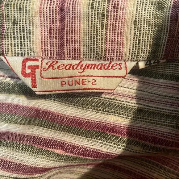 Readymades Horizontal Stripe Medium Weight Kurta