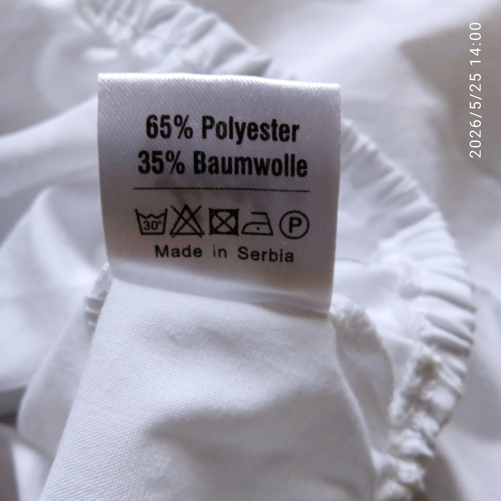 Fuchs Dirndl Oktoberfest White cotton Blouse Size EU 40