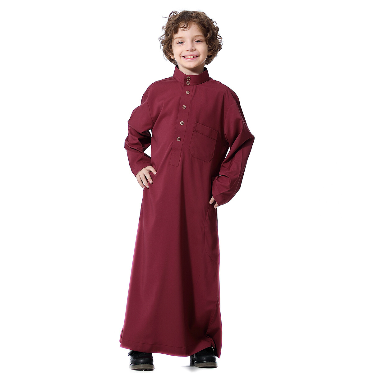 Saudi Kids Boys Thobe Thoub Robe Dishdasha Islamic Arabic Clothing Abaya Dress
