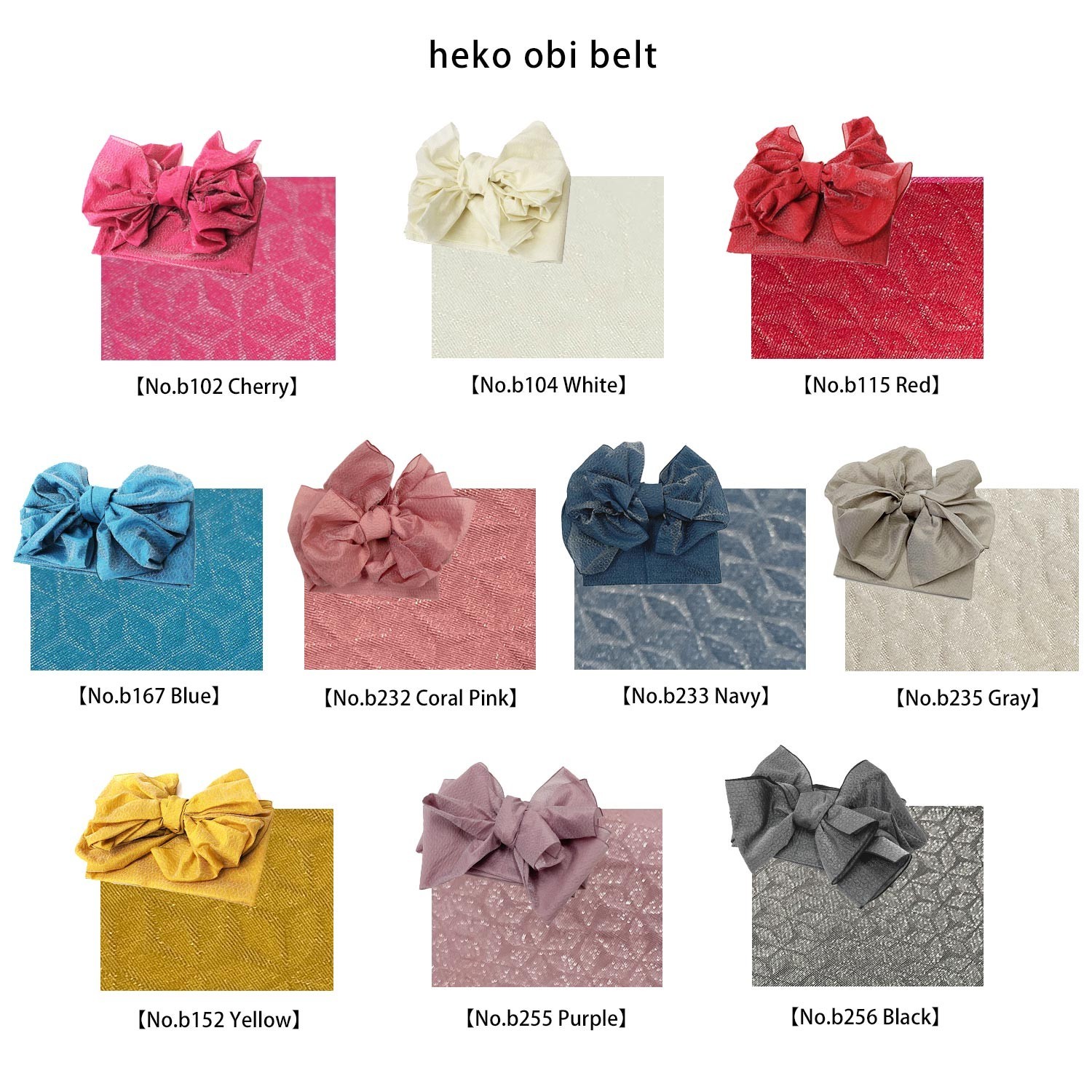 Japanese Kimono Yukata Obi belt Set Of 2 Size 3L 4L 5L X36-09